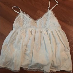 American Eagle off white baby doll top XS